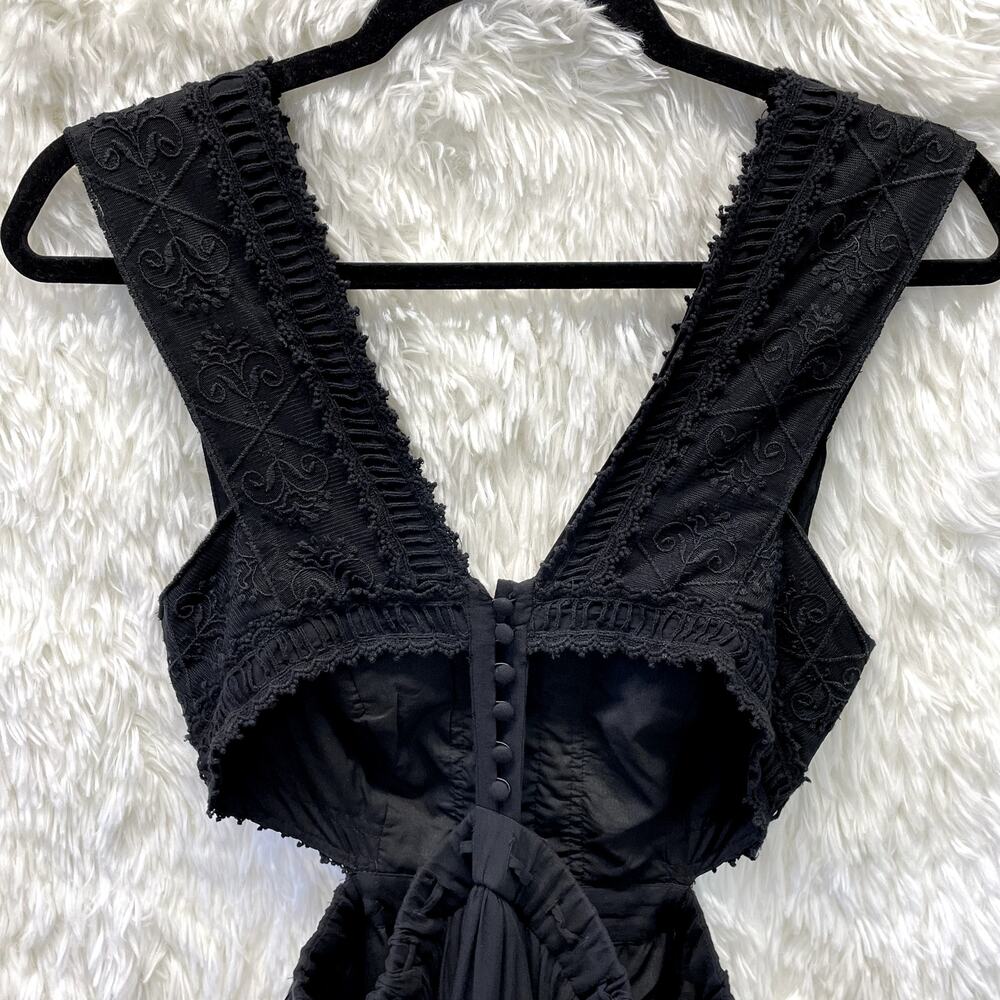 Free People Black Fair Cut Out Dress Size 6 - Picture 8 of 14